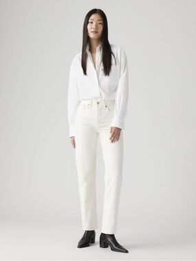Levi's Women's Straight Leg Jeans in White
